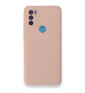 General Mobile Gm 21 Plus Kılıf Nano İçi Kadife Silikon - Pudra