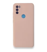 General Mobile Gm 21 Plus Kılıf Nano İçi Kadife Silikon - Pudra