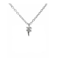 Fullmetal Alchemist Yılan Sarılı Haç Kolye 60 cm Zincirli  Anime Temalı Unisex Takı (Gümüş)