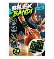 2’li Esnek Bilek Bandı – Kompresyonlu, Nefes Alabilen Spor ve Günlük Kullanım