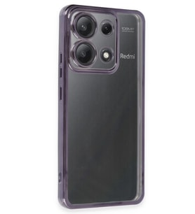 Newface Xiaomi Poco X6 Kılıf Razer Lensli Silikon - Mor