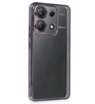 Newface Xiaomi Poco X6 Kılıf Razer Lensli Silikon - Mor