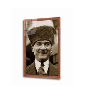 Miyrem Glasses Collection -A1^#  Atatürk Cam Tablo (Çok Renkli)