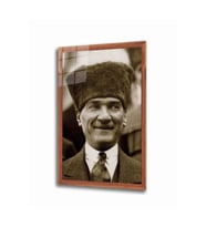 Miyrem Glasses Collection -A1^#  Atatürk Cam Tablo (Çok Renkli)