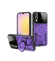 Galaxy S25 Edge Kılıf Joy Lens Standlı Kapak - Mor