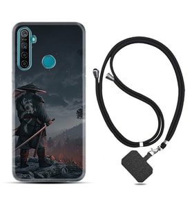 Realme 5i 5 Pro 6i 7 Pro 8 Kılıf Boyun Askılı Silikon Warrior 1653