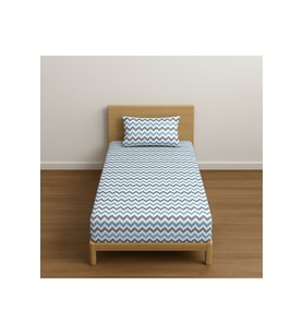 Tek Kişilik Desenli Lastikli Çarşaf Seti 100x200 Cm + 1 Yastık Kılıfı 50x70