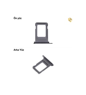 Uyumlu İphone 14 Pro Max Sim İç Yuvası Tekli Siyah Sim yuvası sim tepsisi sim aparatı yeni sim yuvası tekli sim tepsisi sim çekmecesi