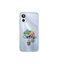 General Mobile 23SE ile Uyumlu Splash Bukalemun Tasarımlı Şeffaf Silikon Kılıf