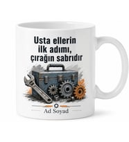 Sanayi Çırağı Takım Çantası Düzenleyen Anahtar Getiren Çırak Kupa Hediye