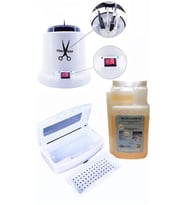100 W Sterılızasyon Makinesi Ve Microvem Dezenfektan Sıvı 1 Lt Asansörlü Steril Kutusu S