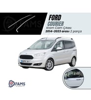 Ford Tourneo Courier Krom Cam Çıtası 2 prç. 2014 ve üzeri Paslanmaz Çelik