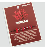 Mercan Doğaltaşlı İp Bileklik