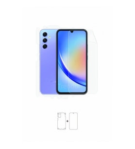 Samsung Galaxy A34 Ön Arka ve Yan Kaplama 360 Derece Tam Koruma Full Body Film
