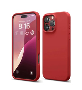 Newface Apple iPhone 16 Pro Max Kılıf First Silikon - Kırmızı