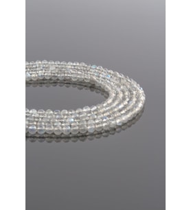 Labradorit Doğal Taş Parlak Küre Kristal Kesim 3mm Dizi [AA]