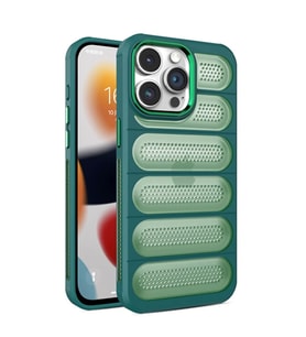 Newface Apple iPhone 14 Pro Max Kılıf Airmax Silikon Kapak - Koyu Yeşil