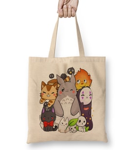 Ghibli Chibi Friends Bez Çanta Uzun Saplı