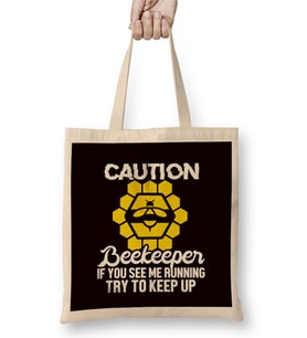 Funny Beekeeper Apiarist Honey Bee Honeycomb Insect Bees Bez Çanta Uzun Saplı