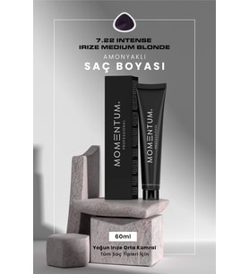 Momentum Kozmetik Saç Boyası Intense Irize Medium Blonde 7.22 60 ml