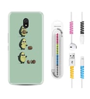 Xiaomi Redmi 8A 8 Pro 9C 9T 10C 11T Pro Kılıf Kablo Koruma Spiral Silikon Avokadolar1352