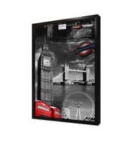 Londra Şehir Çerçeveli Mdf Tablo