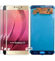 Samsung Galaxy C7 (Sm-C7000) Lcd Ekran Dokunmatik (Altın)