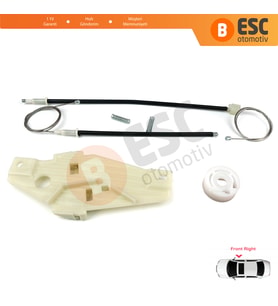Toyota Corolla E10 AE100 E100 1991-1999 3/4/5 Kapı 6981002051 İçin Ön Sağ Cam Kriko Tamir Seti