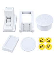Sunup SN-38125 Mıknatıslı Beyaz Çekmece Dolap Kilidi