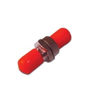 Beek ST-ST Coupler, Seramik Ferrule, Metal, Simplex, Singlemode, kırmızı koruma kapaklı