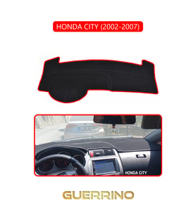 HONDA CITY 2002-2007TORPİDO KORUMA HALISI KIRMIZI KENAR