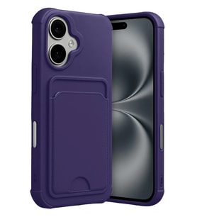 iPhone 17 Kelvin Kartvizitli Silikon - Derin Mor