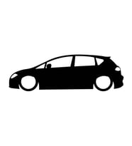 Leon mk2 basık kelebek cam stickeri 2 adet