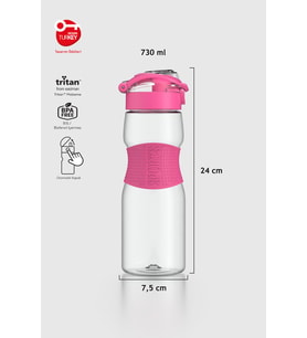 Renga Saga Silikon Detaylı 730 ml Tritan Matara 911033 Fuşya