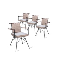 PENYEZ SANDALYE AÇIK KAHVERENGİ 4 LÜ SET