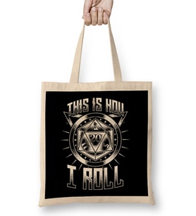 Funny This Is How I Roll RPG Tabletop Gaming Dice Bez Çanta Uzun Saplı