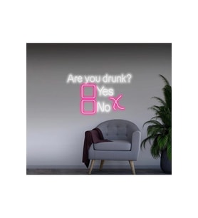 Are you drunk? Yazılı ve Şekilli Neon Tabela
