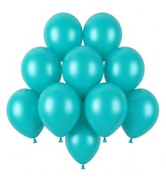 Turkuaz Renk Lateks Pastel Balon (13 cm) - 10 Adet