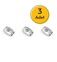 Kapalı Çelik Halat Klipsi / Oval Wire Rope Clip 2 mm 3 Adet