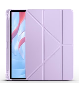 Huawei Honor Pad X9 11.5' Uyumlu Kılıf Zore Tri Folding Kalem Bölmeli Standlı Kılıf (Lila)