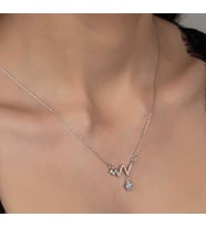 SWAROVSKİ TAŞLI RİTİM 925 AYAR GÜMÜŞ KOLYE