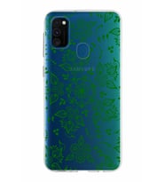 Samsung Galaxy M30s Kapak Nostalji Desen Tasarımlı Şeffaf Silikon Kılıf