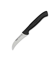 38044 Kıvrık Eğri Sebze Dekor Bıçağı 7,5 Cm - Siyah