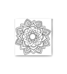 DBSanatevi Mandala Çiçek Tablo 50 X 50 cm