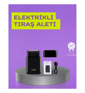 Mey İthalat® Kart Tasarımlı Şarjlı Tıraş Makinesi 2 Başlıklı Hassas Kesim