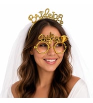 Bride To Be Gold Taç ve Parti Gözlüğü Seti