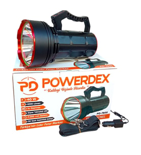 pilelistore 40W 4000 Lümen Şarjlı El Feneri Projektör PD-7800