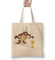 Looney Tweety Sudadera con Gorro Bez Çanta Uzun Saplı