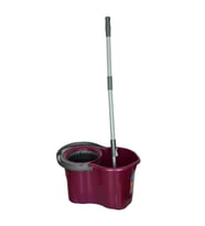 Spin Mop Döner Başlıklı Mop Kova Pasapas Sap Çok Renkli 19 Litre (Karışık)