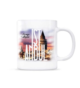 Kupa Bardak - İstanbul Galata Kulesi Temalı